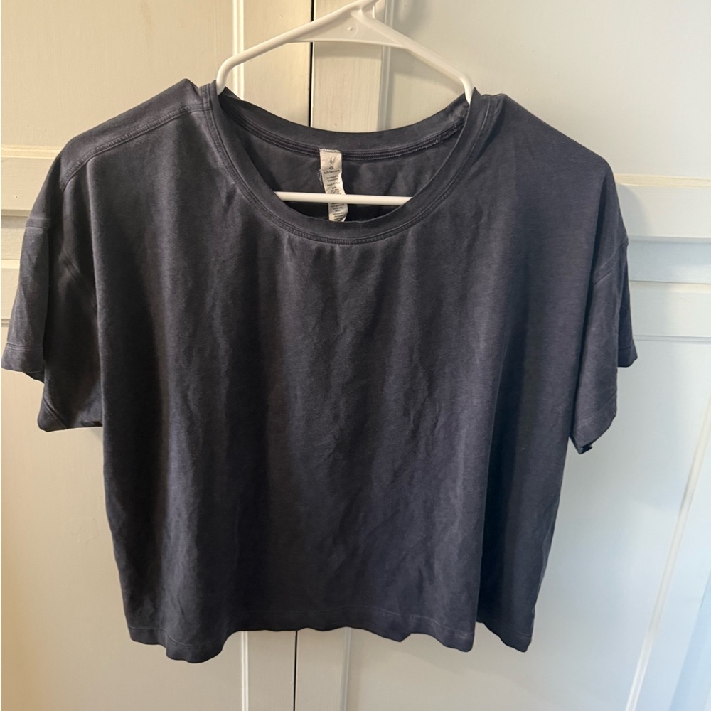 lululemon athletica Charcoal Crop Top